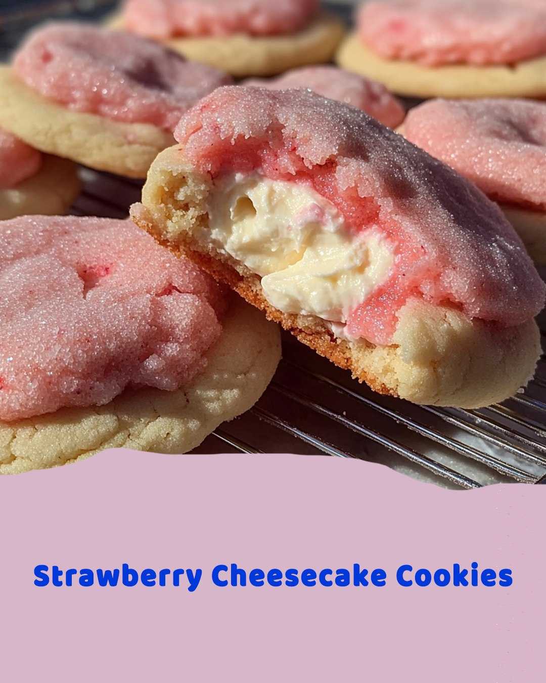 Strawberry Cheesecake Cookies: