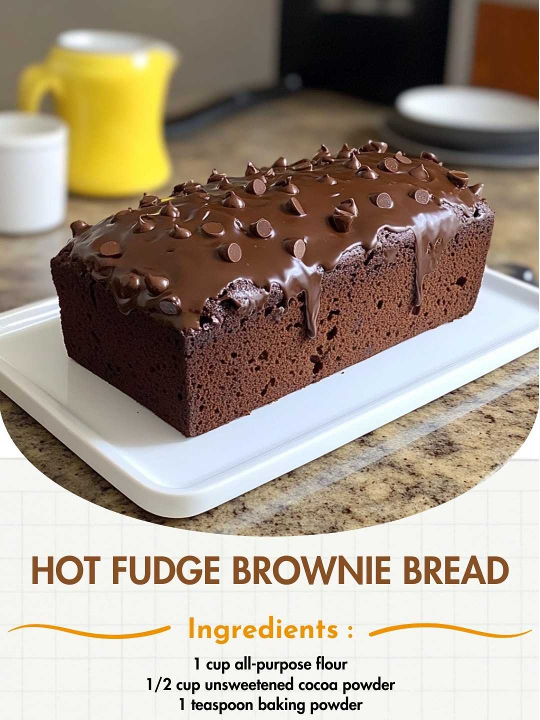 Hot Fudge Brownie Bread