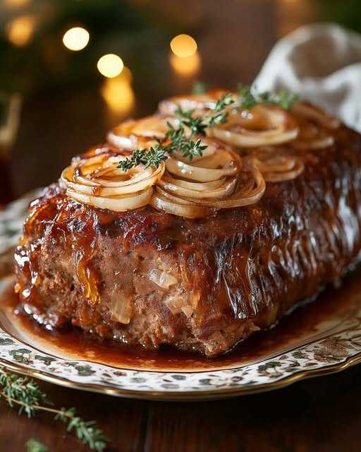 Caramelized Onion Meatloaf Recipe