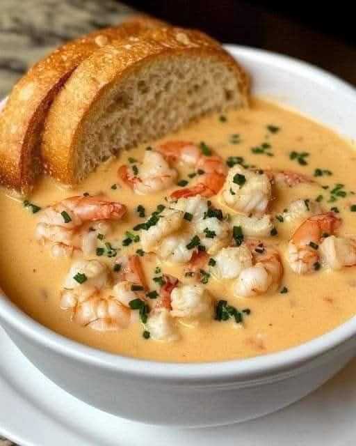 Creamy Crab and Shrimp Seafood Bisque