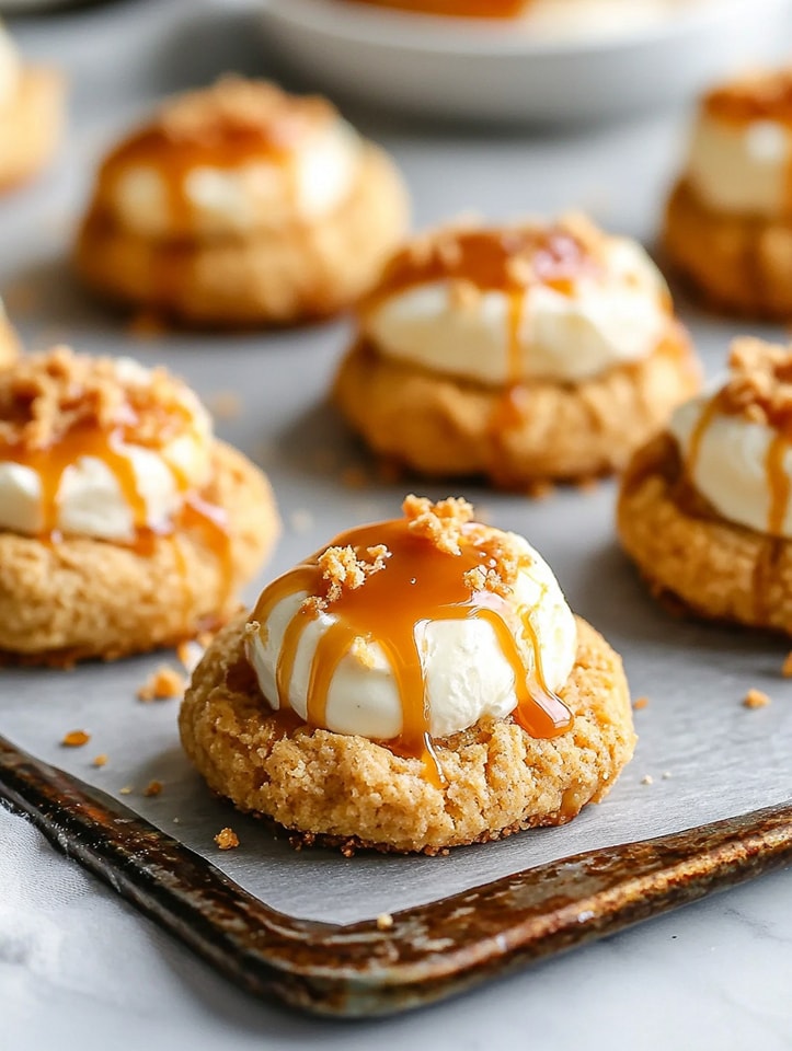 Caramel Cheesecake Cookies