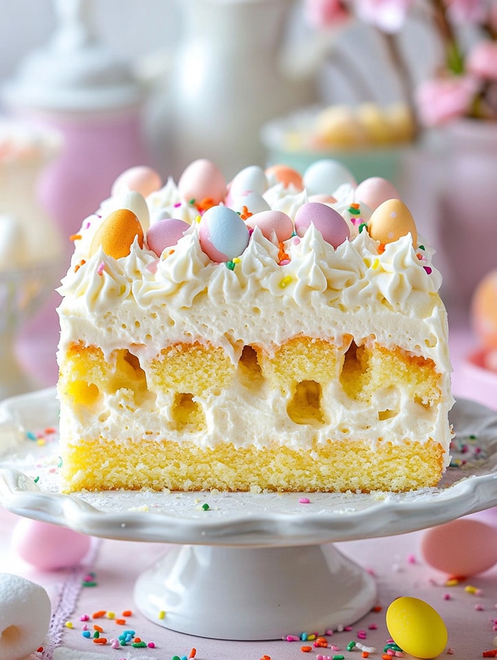 Easter Bunny Poke Cake
