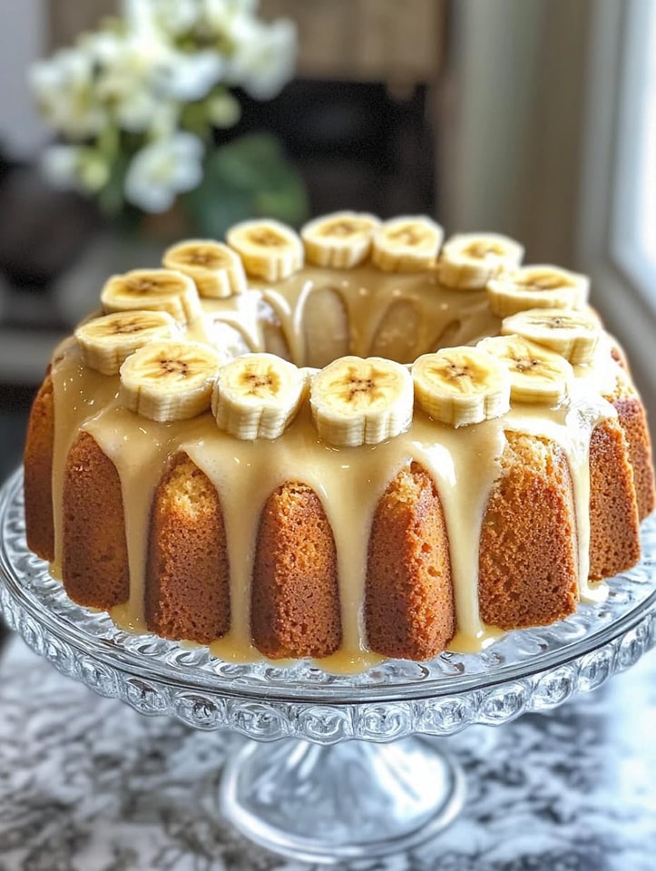 Simple Banana Pudding Pound Cake