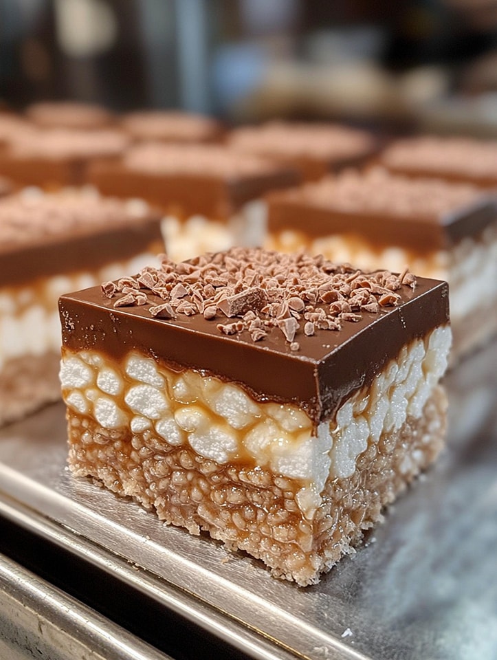 Rice Krispy Millionaires Squares