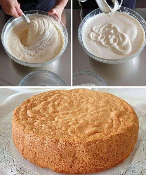 Three ingredient sponge cake: the easy way to make it perfect