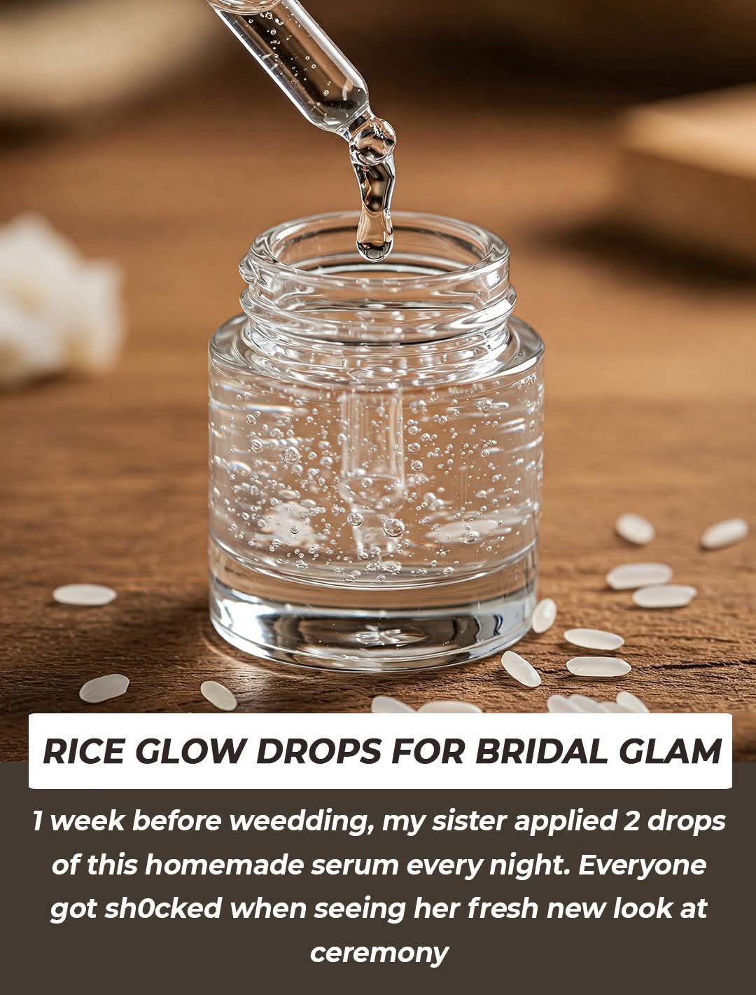 Homemade Rice Glow Serum for Radiant Skin