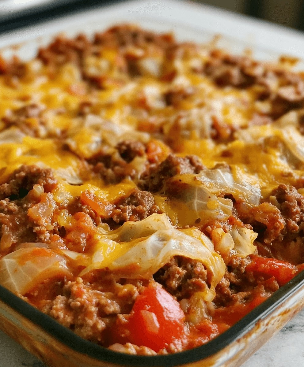 Cabbage Beef Bake Recipe
