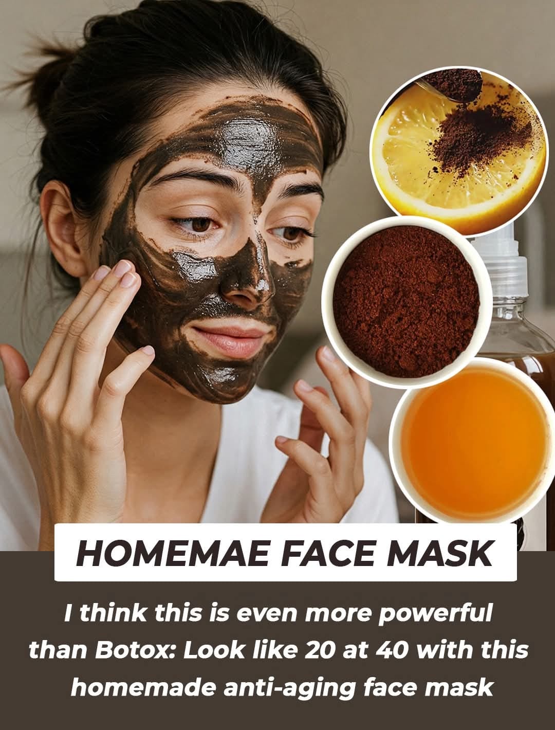 Magical coffee and honey mask for a radiant, youthful appearance