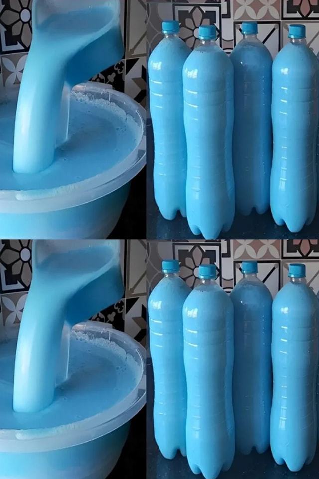 Liquid laundry soap that does a lot using only 3 ingredients, cleans and softens