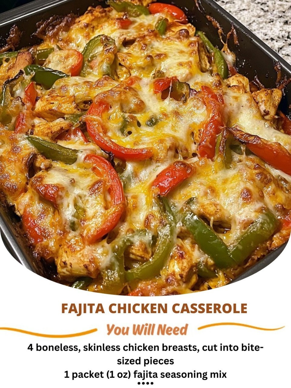 Home Cooking Cooking Tips recipes Privacy Policy Contact Us About Us Fajita Chicken Casserole: A Flavor-Packed, Easy Dinner! 🌮🔥