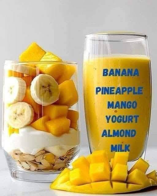 Tropical Bliss Pineapple Mango Smoothie