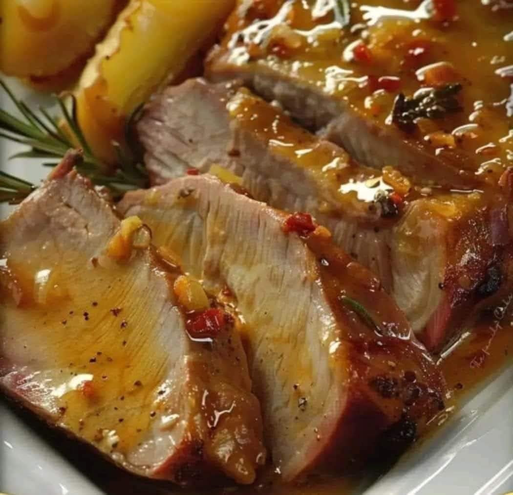 PORK TENDER IN SAUCE.