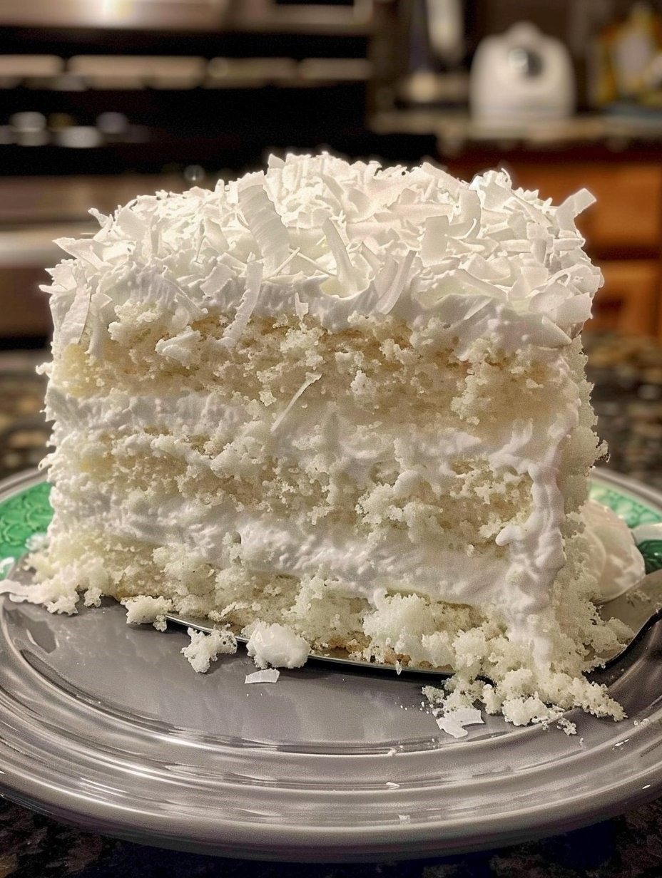 Delicious Creamy Coconut Cake