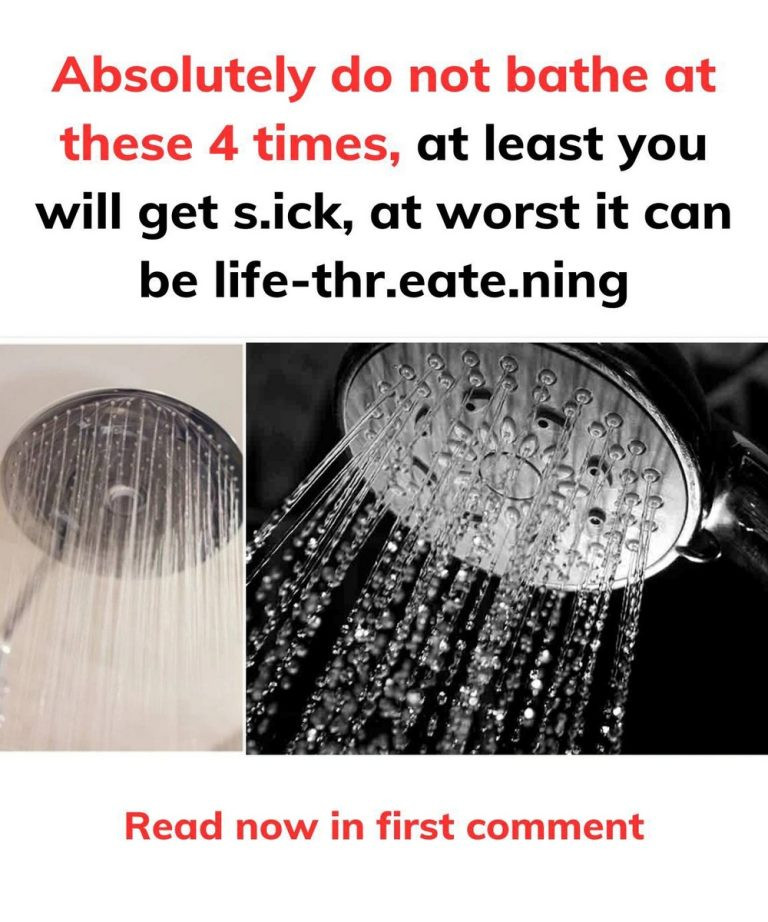 Absolutely do not bathe at these 4 times