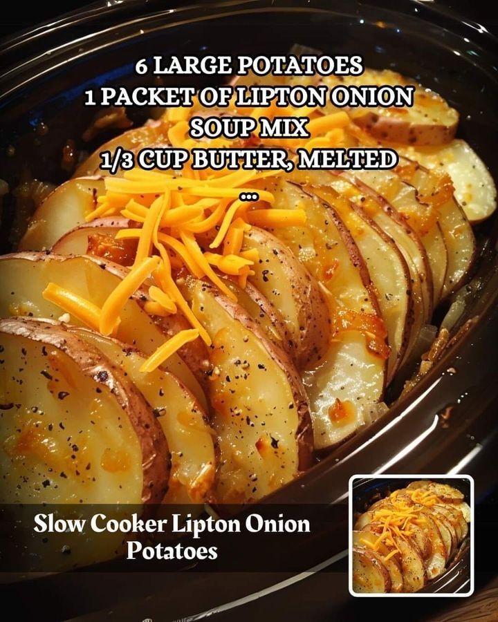 Slow Cooker Lipton Onion Potatoes