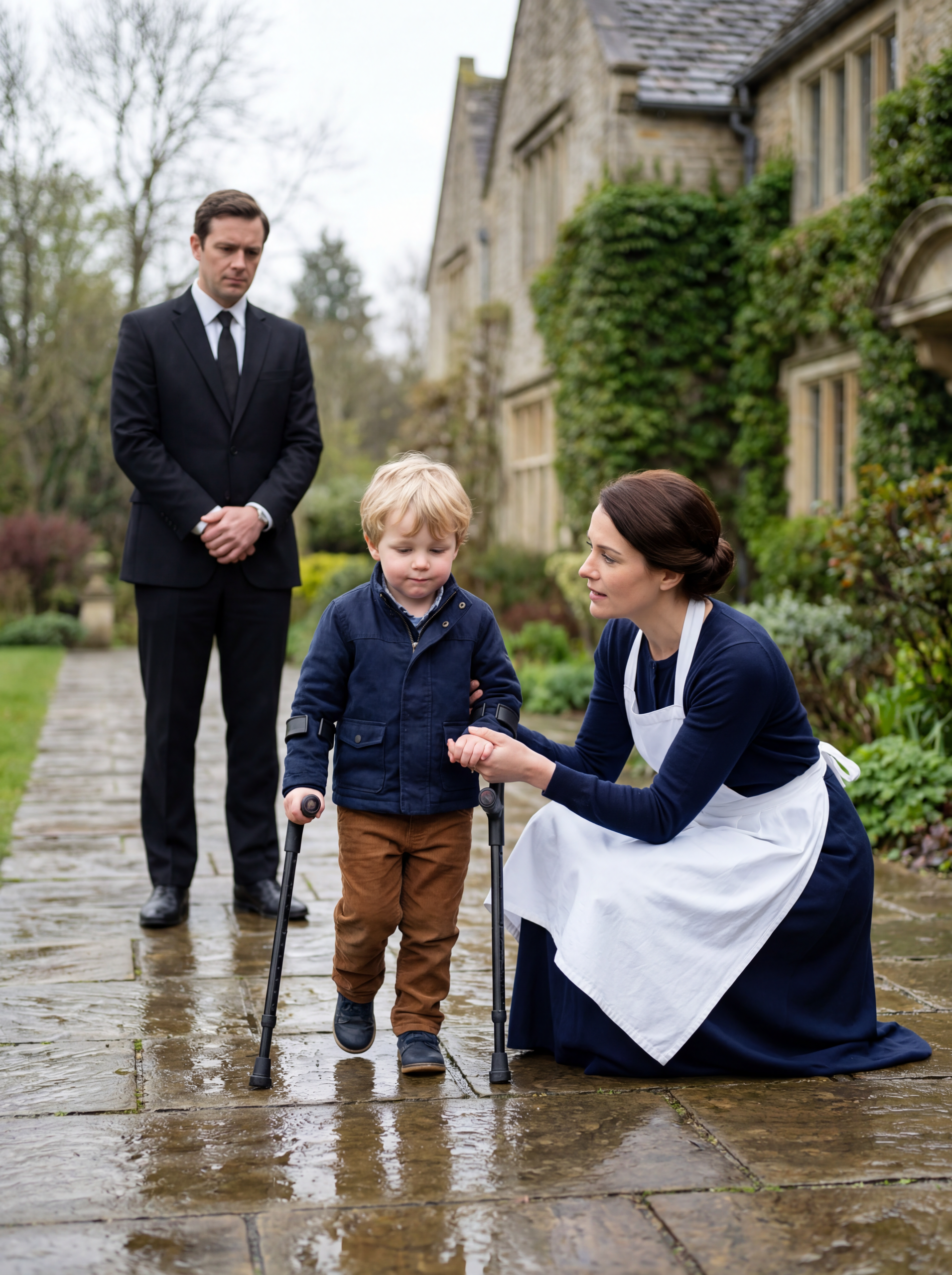 I Came Home Hours Early Expecting An Empty Mansion, But When I Found My Disabled Son On The Floor With His Caregiver, I Realized I’d Been Living Inside A Secret That Would Change Us Forever