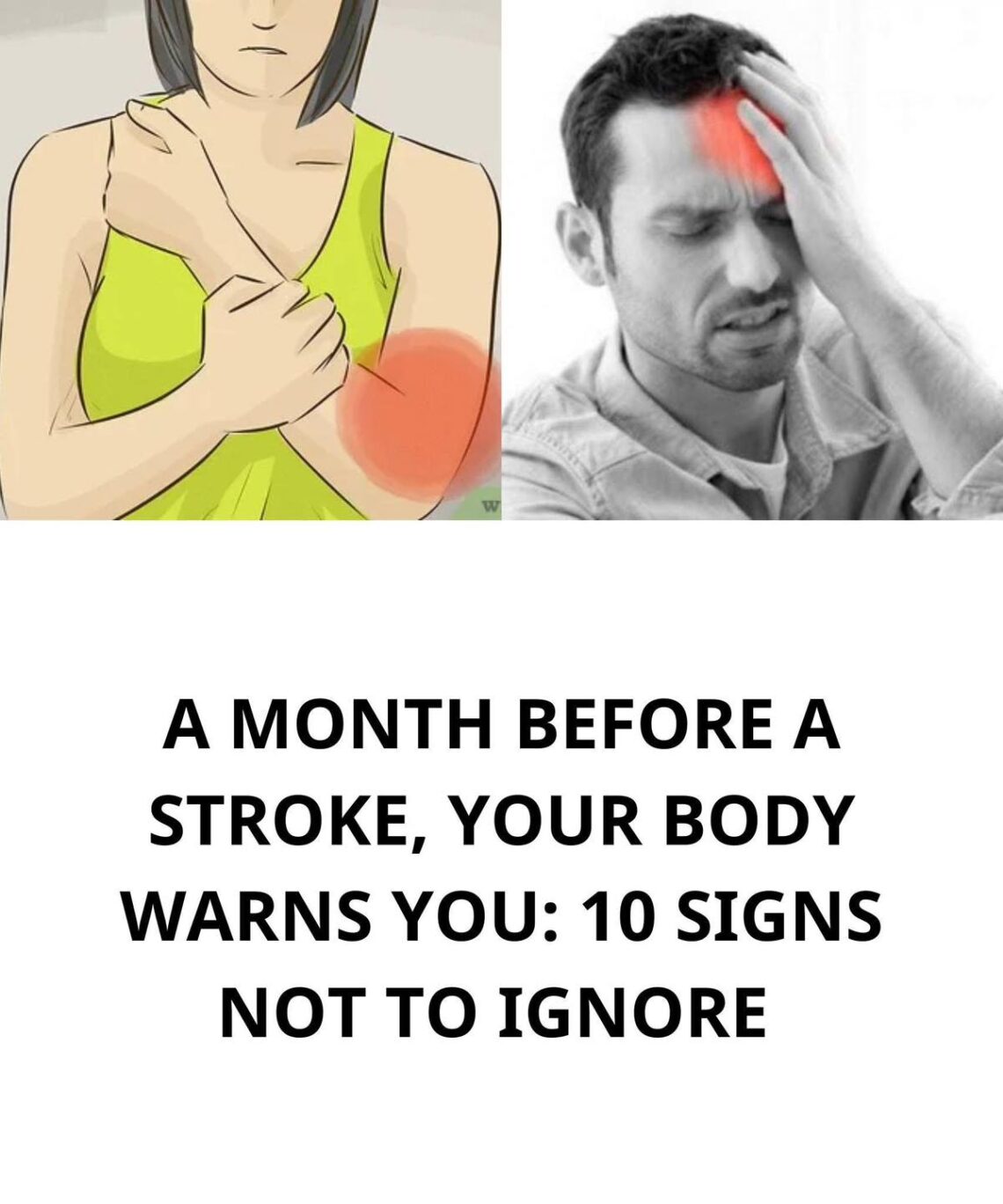 A month before a stroke, your body warns you: 10 signs not to ignore