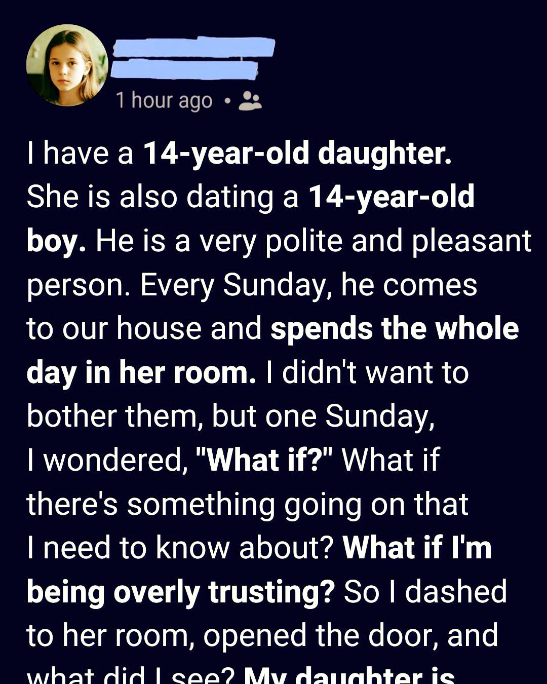 I Burst Into My Teen Daughter’s Room in Panic