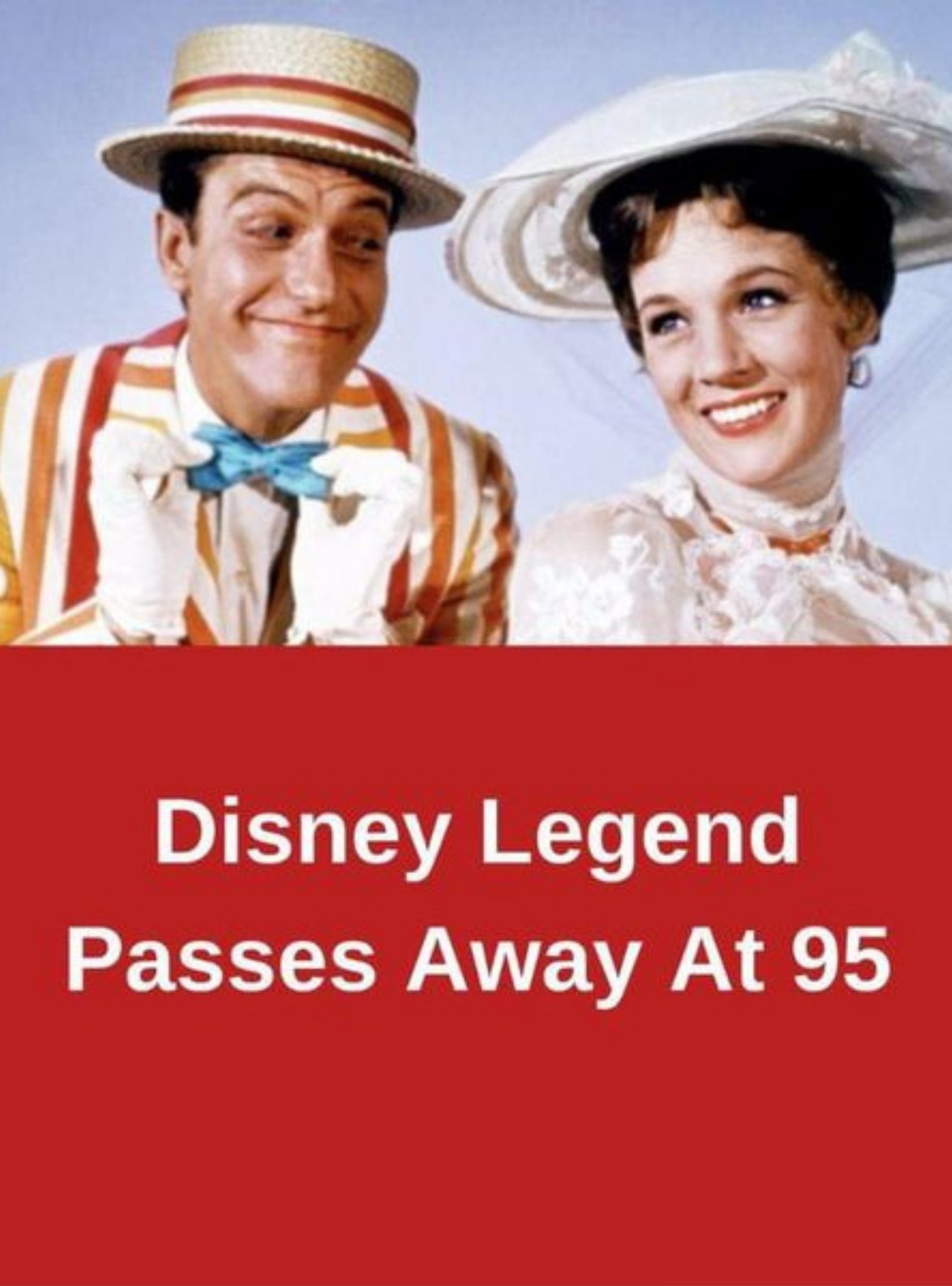 Beloved Disney Icon Passes Away Peacefully at Age 95