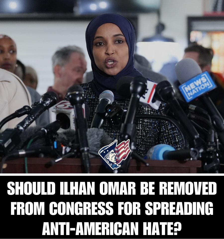Accountability starts now. 𝐓𝐨𝐝𝐚𝐲’𝐬 𝐏𝐨𝐥𝐥: Should Ilhan Omar be removed from Congress for spreading Anti-American hate? 𝐕𝐨𝐭𝐞 𝐇𝐞𝐫𝐞 –>
