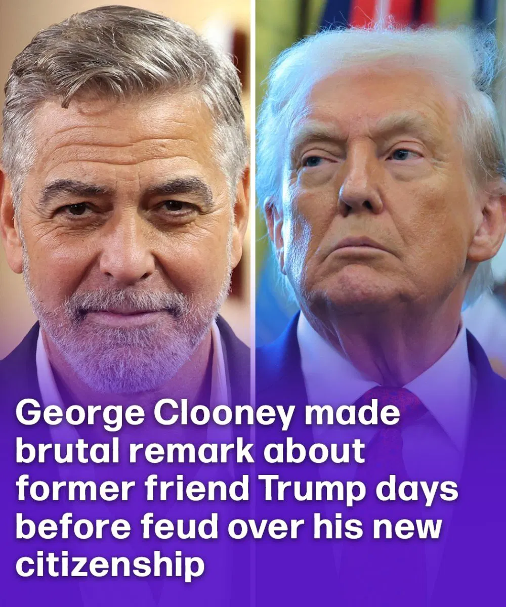 George Clooney made brutal remark about former friend Trump days before feud over his new citizenship
