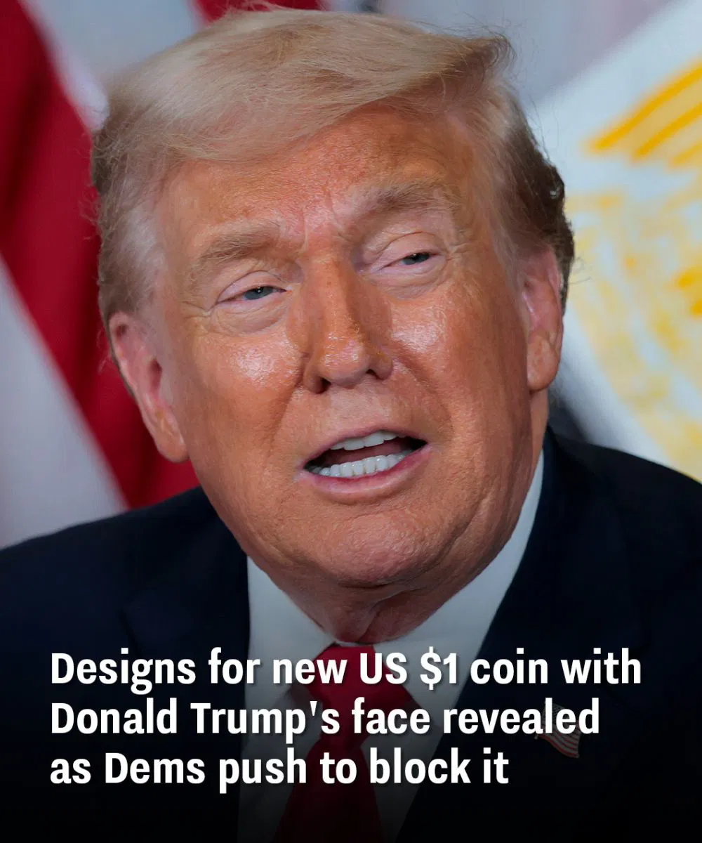 Designs for new US  coin with Donald Trump’s face revealed as Dems push to block it