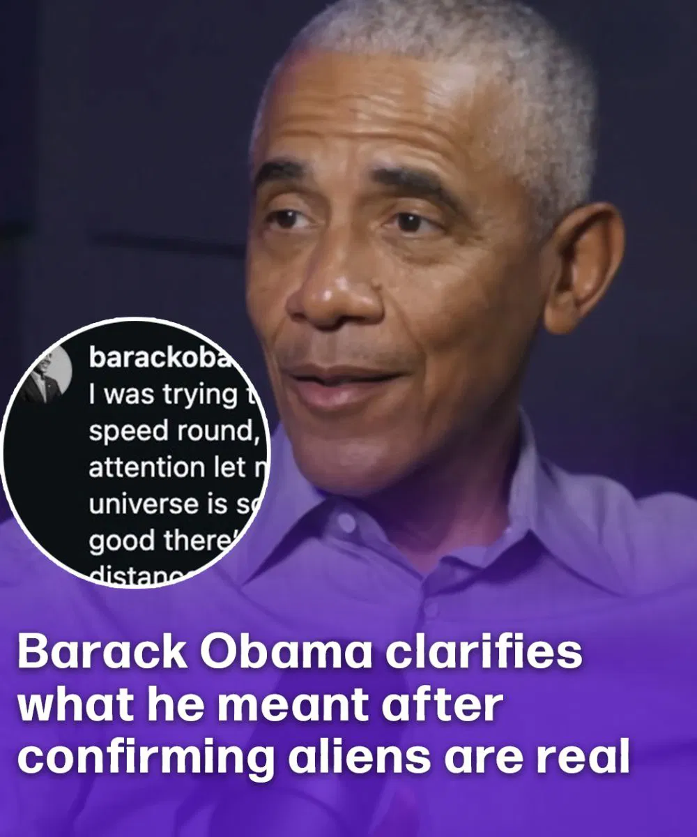 Barack Obama clarifies what he meant after confirming aliens are real