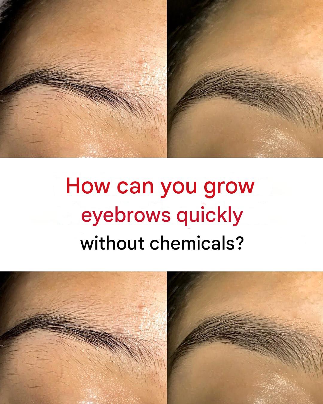 How can you accelerate eyebrow growth?