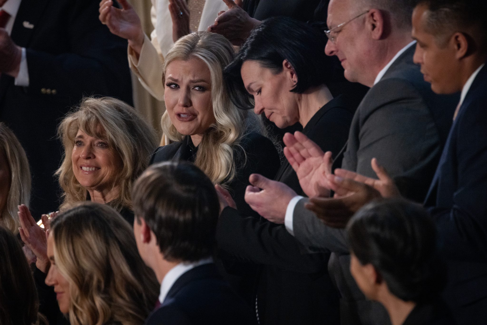 Erika Kirk mouthed three words after being recognized by Donald Trump at State of the Union address