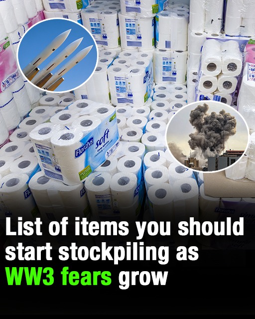 List of items you should be stockpiling as WW3 fears grow