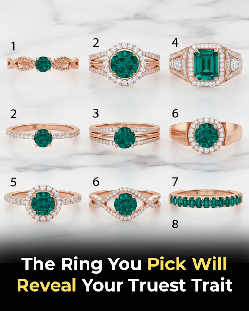 The ring you pick will reveal your truest trait