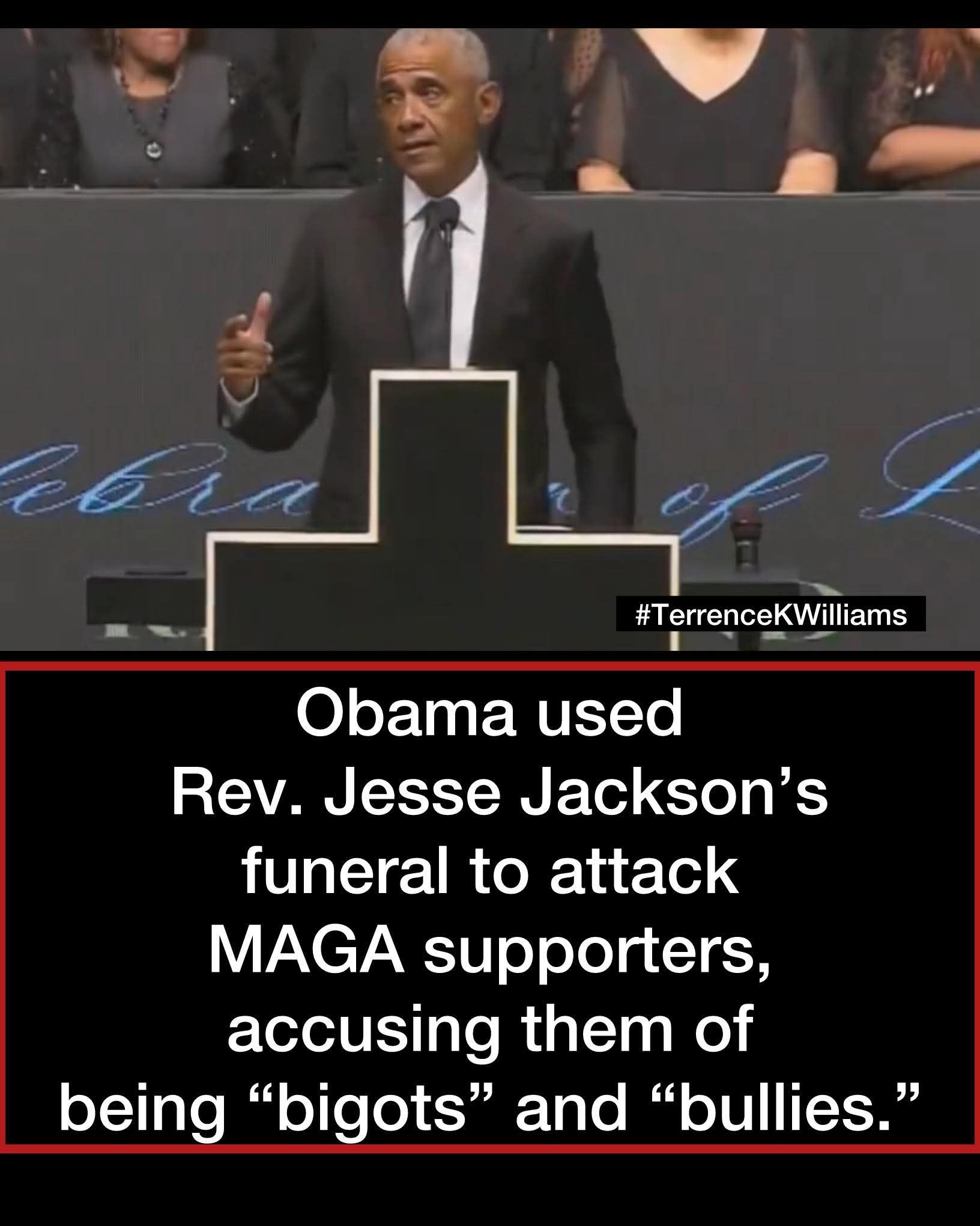 He never passes up an opportunity to divide and play the race card.