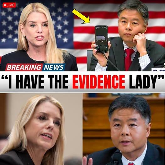 Ted Lieu CATCHES Pam Bondi Lying Under Oath — “Explain This Document You Said Doesn’t EXIST”.