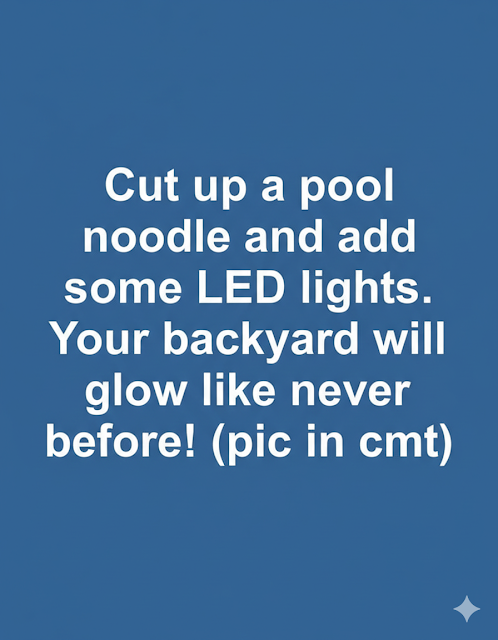 Creative Way to Transform a Pool Noodle into Outdoor Decor