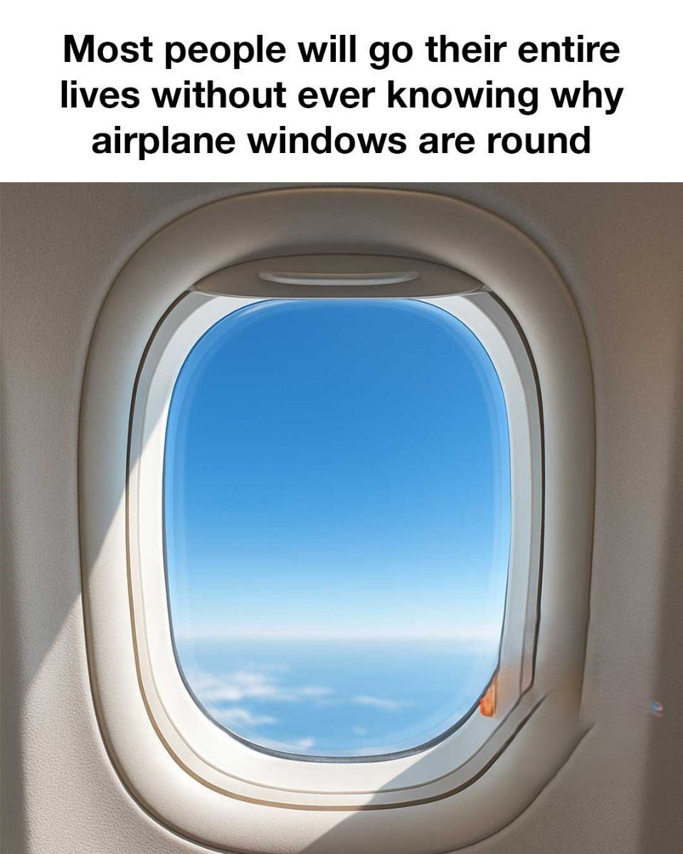 Most People Will Go Their Entire Lives Without Ever Knowing Why Airplane Windows Are Round