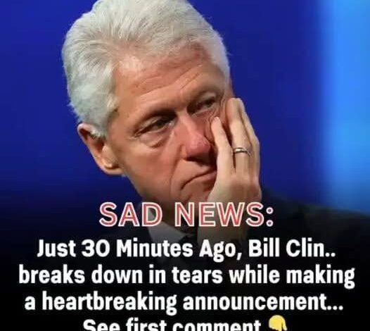 Bill Clinton Delivers Heart-Wrenching Announcement in Public Address!