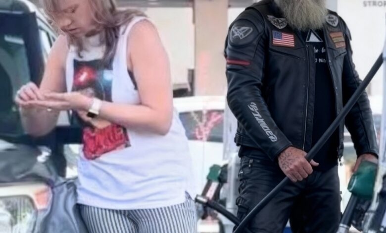 Biker Pumped Gas Into Crying Girls Car And She Begged To Stop As Her Boyfriend Will Kill Her!