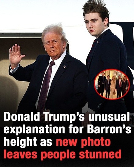 Trump Addresses Questions About Barron’s Height Following Recent Photo