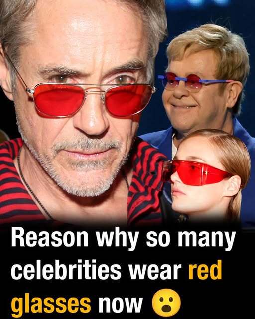 Reason why so many celebrities wear red glasses now  👇🏻⬇️more in the 1rst comments ⬇️👇🏻