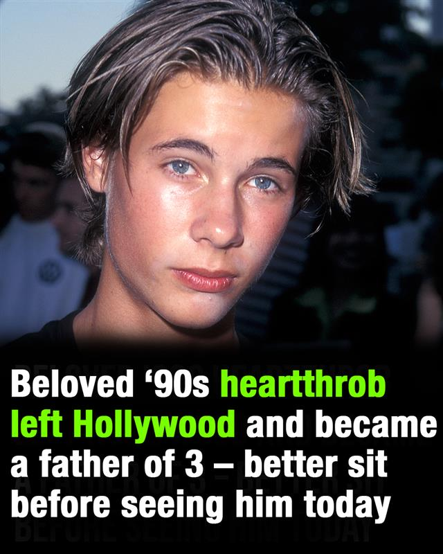 Beloved ’90s heartthrob has stepped away from Hollywood and is now embracing life as a father of three