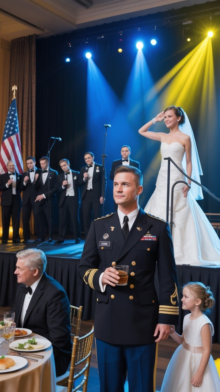 Seventeen years after my father threw me out for enlisting, I saw him again at my brother’s wedding. He stepped in front of me, smirking, “If it weren’t for pity, no one would’ve invited a disgrace like you.” My aunt pushed me aside from the family photo, laughing, “Move—this picture is for successful people.” I simply stepped back, took a sip of my drink, and said nothing. Then the bride picked up the microphone, looked straight at me, and snapped a sharp salute. “Please rai… See more