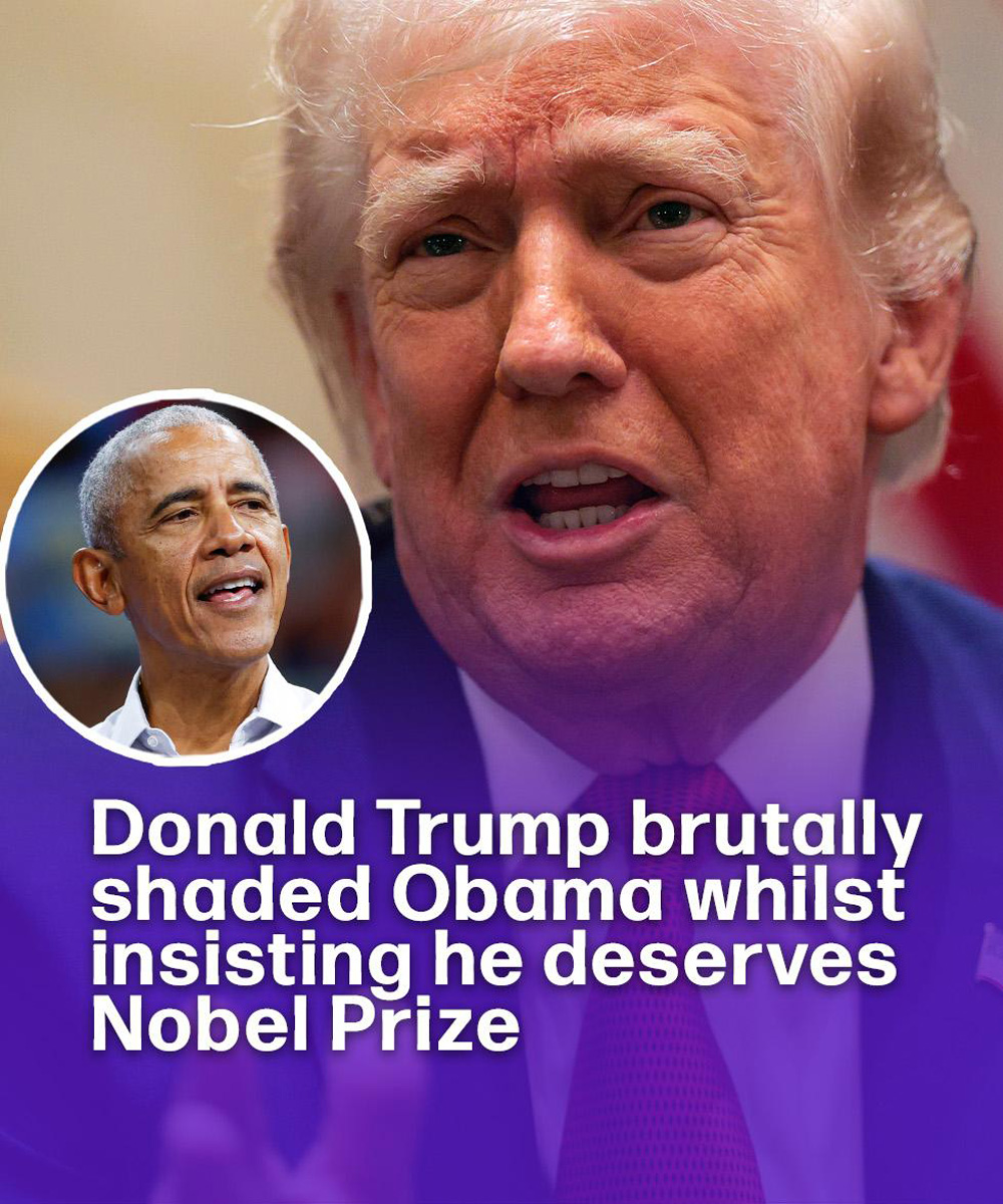 Donald Trump slammed Obama whilst insisting he deserves Nobel Prize